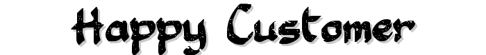 Happy Customer font